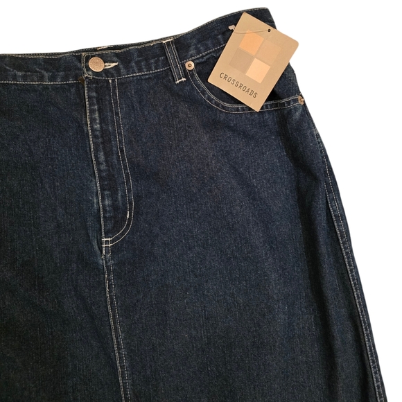 NWT Vintage Long Jeans Skirt. Size 8-10/ Size tag says 14 - Picture 5 of 8